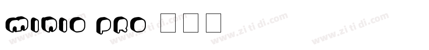 Minio Pro字体转换